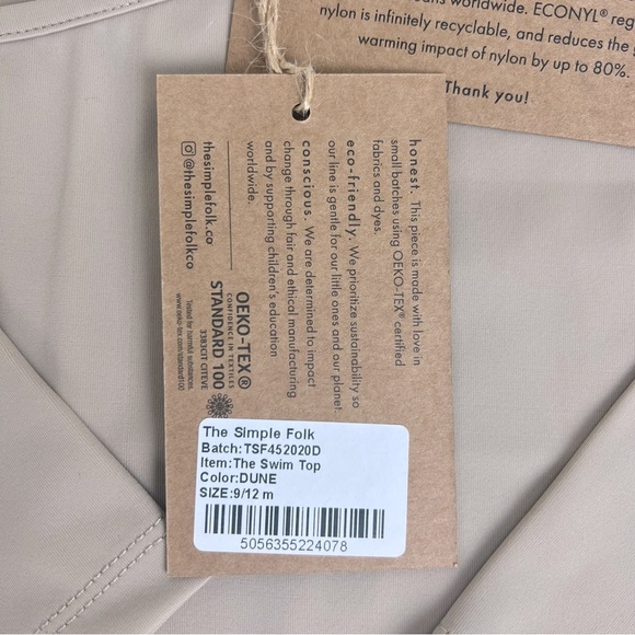 The Simple Folk | The SPF 50+ Swim Top Dune | 6/9 M - Picture 14 of 16